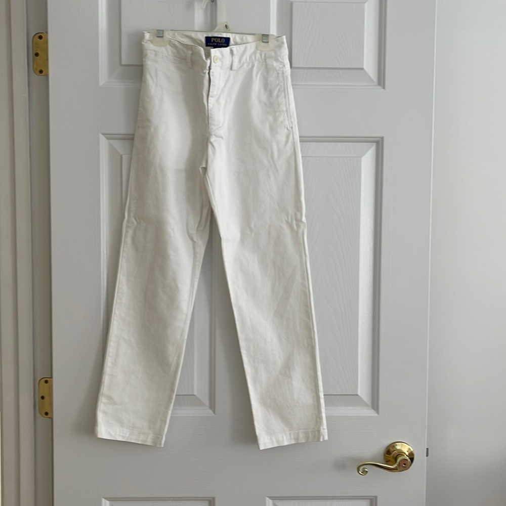 Polo by Ralph Lauran pant in whit in excellent condition.